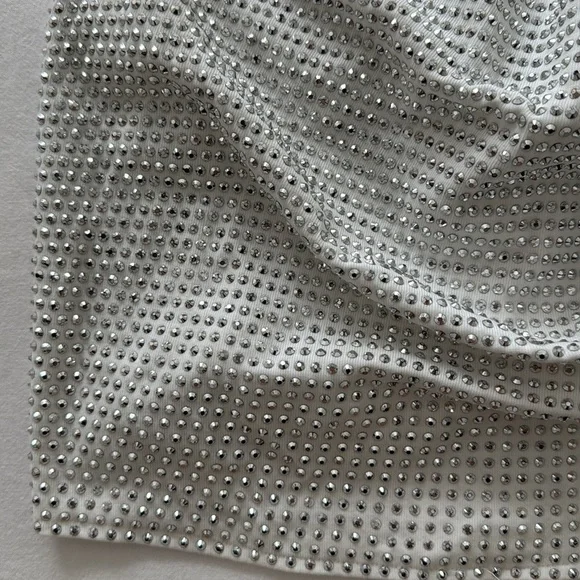 Silver Rhinestone Halter Top - Picture 4 of 5